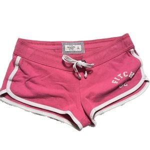2000s style pink Abercrombie and fitch shorts